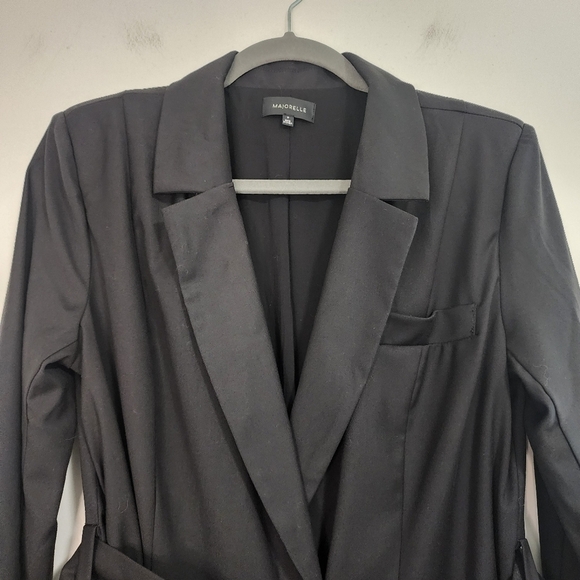 Majorelle Jacqueline Black Heart Belted Blazer Mini Dress Event Evening Occasion - Picture 10 of 16